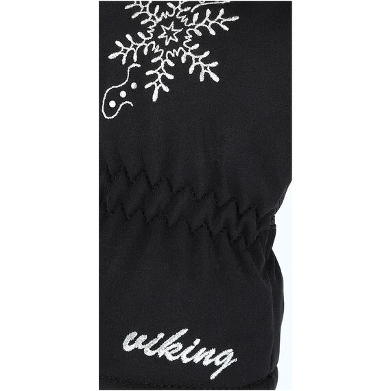 VIKING Rękawice Aliana Ski Lady z kryształkami czarny, Kolor: czarny, Rozmiar: 6, 2 zdjęcie