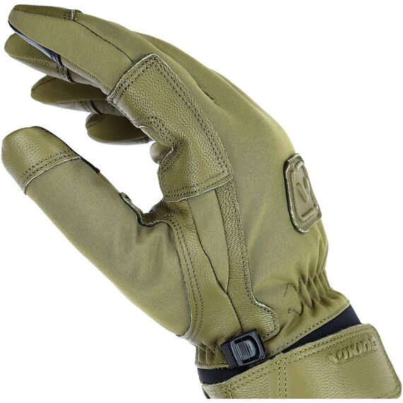 Rękawice Zimowe ze Skórą Naturalną VIKING Knox Multifunction, Kolor: khaki, Rozmiar: 8, 3 zdjęcie