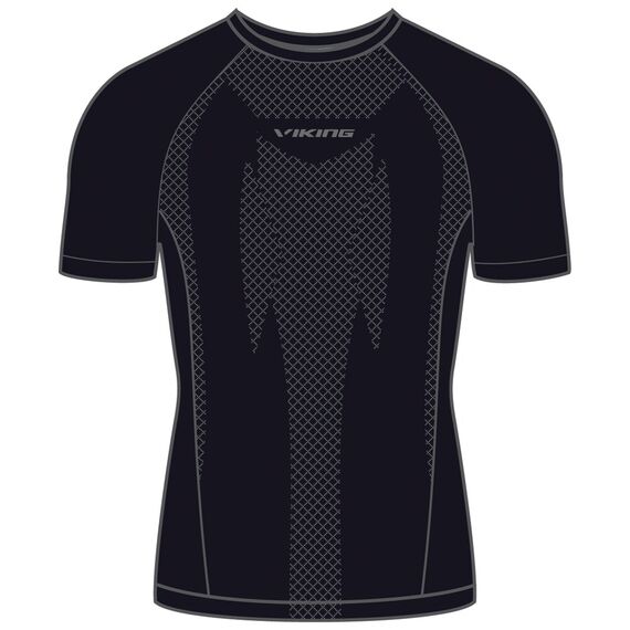 Bielizna męska VIKING Eiger Shortsleeve czarna Bielizna męska VIKING Eiger Shortsleeve czarna