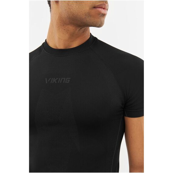 Bielizna męska VIKING Eiger Shortsleeve czarna Bielizna męska VIKING Eiger Shortsleeve czarna