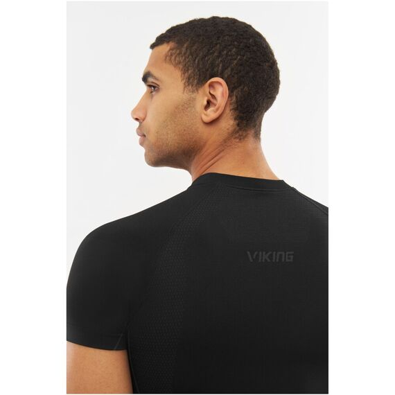 Bielizna męska VIKING Eiger Shortsleeve czarna Bielizna męska VIKING Eiger Shortsleeve czarna