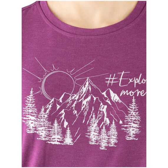 VIKING T-shirt Lenta Bamboo Light Lady, Kolor: fioletowy, Rozmiar: XS, 2 zdjęcie VIKING T-shirt Lenta Bamboo Light Lady, Kolor: fioletowy, Rozmiar: XS, 2 zdjęcie