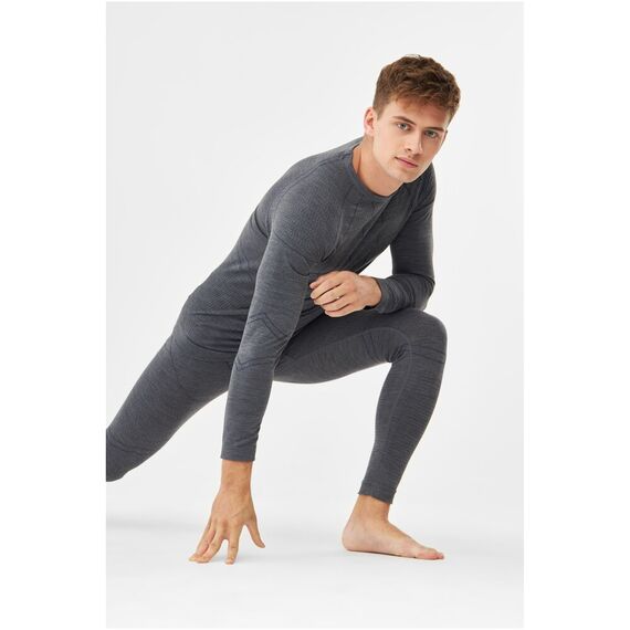 VIKING Bielizna Lan Pro Man Set zestaw z wełną merino szary, Kolor: szary, Rozmiar: XL, 2 zdjęcie