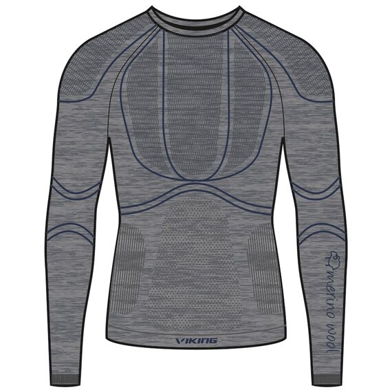 VIKING Bielizna koszulka Lan Pro Man Longsleeve szara, Kolor: szary, Rozmiar: M, 6 zdjęcie