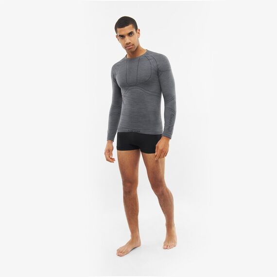 VIKING Bielizna Lan Pro Man Longsleeve, Kolor: szary, Rozmiar: L