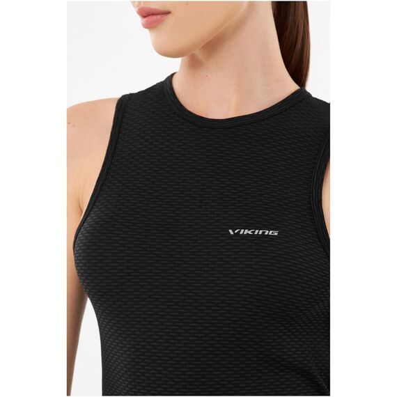 VIKING Bielizna koszulka Easy Dry Unisex Singlet, Kolor: czarny, Rozmiar: XL, 4 zdjęcie