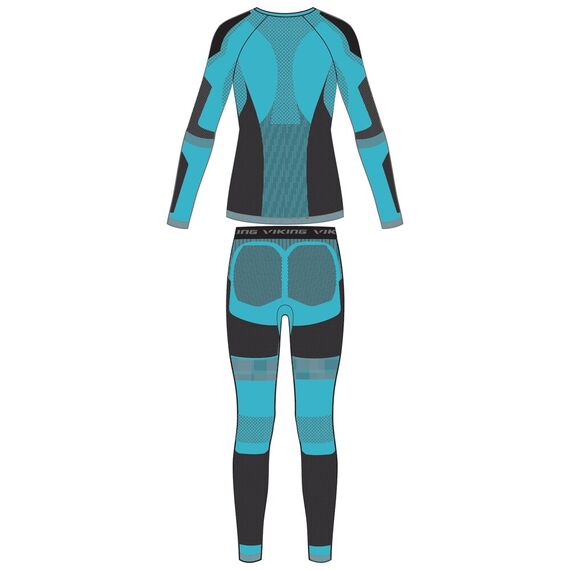 VIKING Bielizna termoaktywna zestaw Volcanica Lady Set turkusowa, Kolor: turkusowy, Rozmiar: L, 6 zdjęcie VIKING Bielizna termoaktywna zestaw Volcanica Lady Set turkusowa, Kolor: turkusowy, Rozmiar: L, 6 zdjęcie