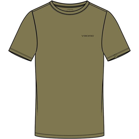 VIKING T-shirt Harvi Bamboo Man, Kolor: brązowy, Rozmiar: S, 7 zdjęcie