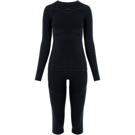 VIKING Bielizna Gaja Lady Set 3/4 zestaw czarny, Kolor: czarny, Rozmiar: S, 4 zdjęcie