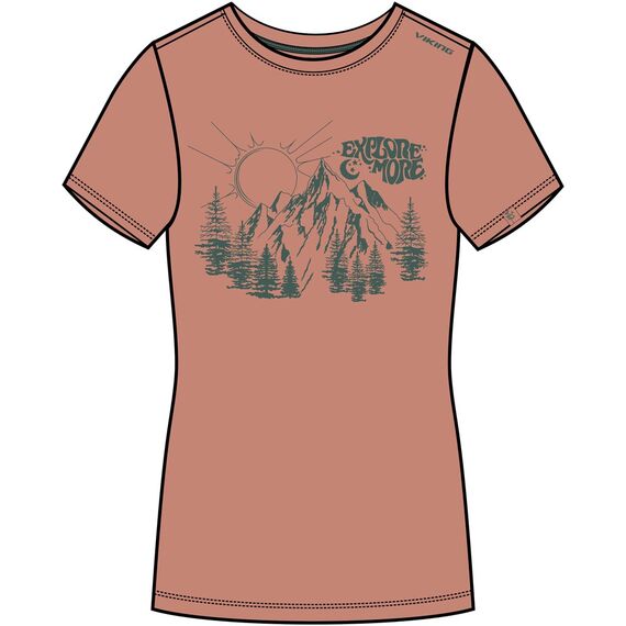 VIKING T-shirt Hopi Bamboo Lady, Kolor: różowy, Rozmiar: M, 4 zdjęcie