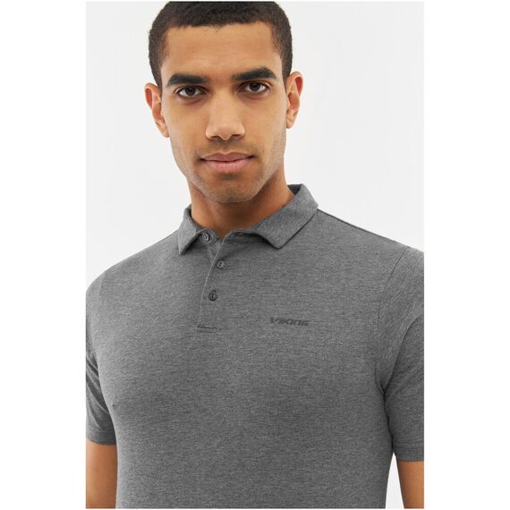 VIKING Koszulka Polo Bamboo Winslow Man, Kolor: szary, Rozmiar: XL, 5 zdjęcie