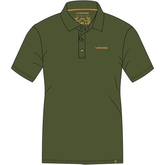 VIKING Koszulka Polo Bamboo Winslow Man, Kolor: zielony, Rozmiar: S, 5 zdjęcie