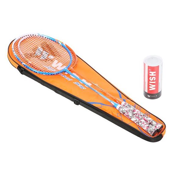 WISH 55K Zestaw 2 Rakiet Do Badmintona + Lotki 3 Szt, 9 zdjęcie