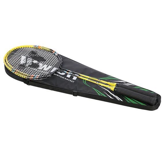 WISH 777K Zestaw 2 Rakiet Do Badmintona żółte, 11 zdjęcie