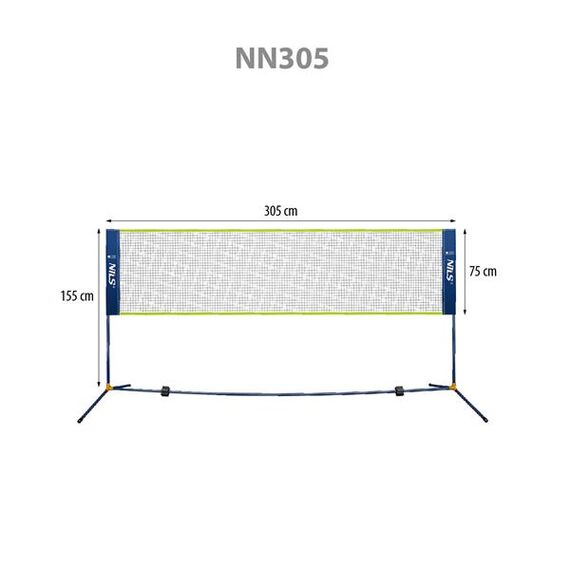 NILS Siatka Do Badmintona 305cm Pokrowiec Pełny , 4 zdjęcie