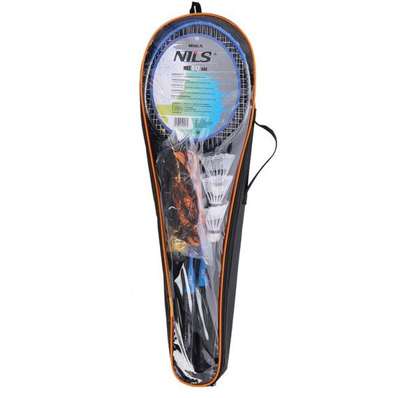 NILS Steel / Zestaw Do Badmintona 2 Rakiety + 3 Lotki + Siatka + Pokrowiec, 6 zdjęcie