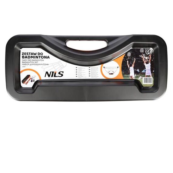 NILS Zestaw Do Badmitona 2 Rakiety + 2 Lotki + Siatka + Walizka , 9 zdjęcie