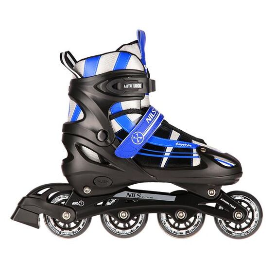 NH18366A 2W1 łyżworolki z wymienną płozą hokejową NILS EXTREME granatowe, Rozmiar: S (31-34), 7 zdjęcie