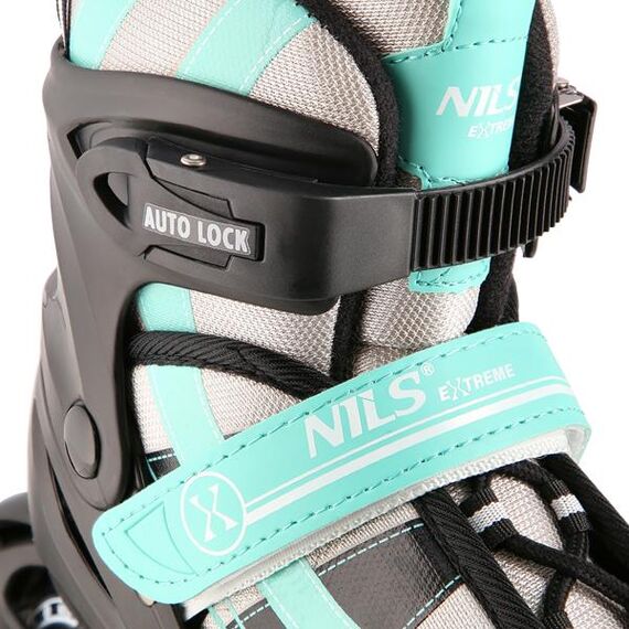 NH18366A 2W1 Miętowe Łyżworolki Z Wymienną Płozą Hokejową NILS EXTREME, Rozmiar: S (31-34), 6 zdjęcie