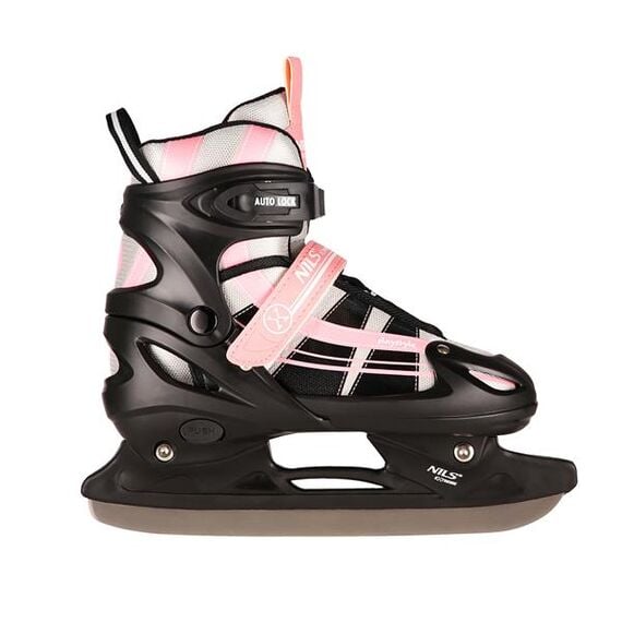 NILS EXTREME NH18366A 2W1 Różowo-Białe Łyżworolki z wymienną płozą hokejową Extreme, Rozmiar: 31-34, 8 zdjęcie