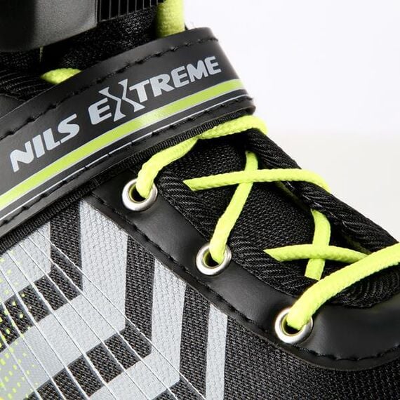 NILS EXTREME 4W1 Czarno-Zielony Łyżworolki z wymienną płozą hokejową Extreme, Rozmiar: 39-43, 9 zdjęcie