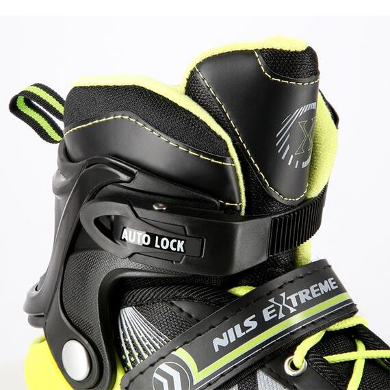 NILS EXTREME 4W1 Czarno-Zielony Łyżworolki z wymienną płozą hokejową Extreme, Rozmiar: 34-38, 11 zdjęcie