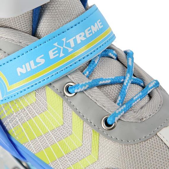 NILS EXTREME 4W1 łyżworolki dla dzieci z wymienną płozą hokejową NH18192 niebieskie, Kolor: niebieski, Rozmiar: 39-43, 9 zdjęcie