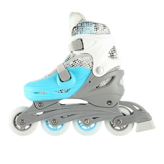 NH18331 Łyżworolki Z Wymienną Płozą Hokejową  4W1 Niebieskie NILS EXTREME, Rozmiar: S (31-34), 5 zdjęcie