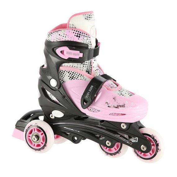 NH18331 Łyżworolki Z Wymienną Płozą Hokejową 4W1 Różowe NILS EXTREME, Rozmiar: M (35-38), 12 zdjęcie