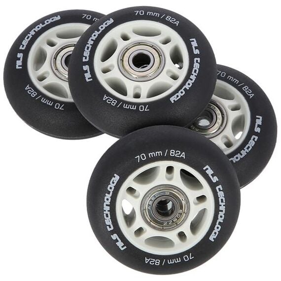 NILS EXTREME 70X24 82A Czarne Matowe (4 szt) + Abec-9 (8 szt) Zestaw Extreme