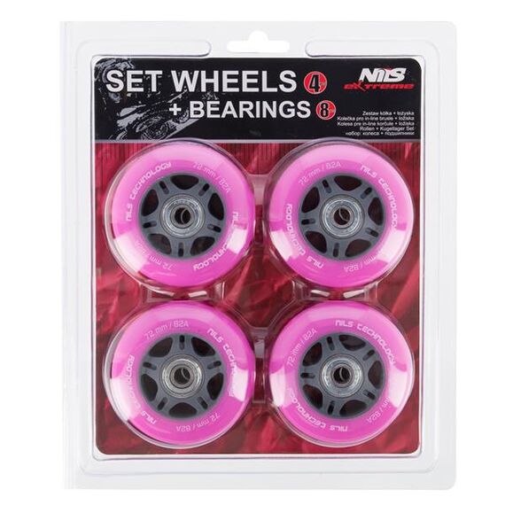 NILS EXTREME 72X24 82A (4szt) Różowe + Abec-7 (8szt) Zestaw Extreme, 4 zdjęcie