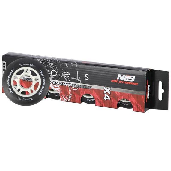 NILS EXTREME 72X24 82A Czarne Matowe Kółka (4 szt) Extreme, 4 zdjęcie