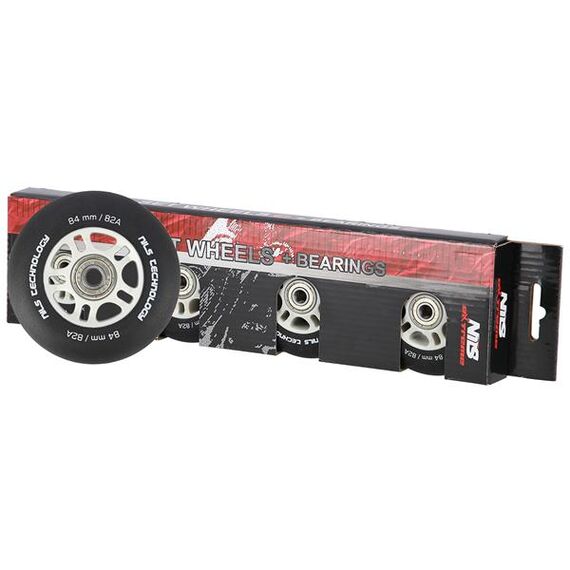 NILS EXTREME 84X24 82A Czarne Matowe (4 szt) + Abec-9 Chrome (8 szt) Zestaw Extreme, 6 zdjęcie