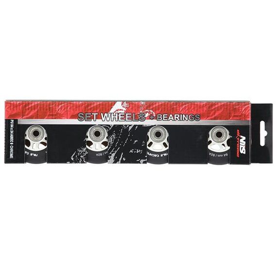 NILS EXTREME 84X24 82A Czarne Matowe (4 szt) + Abec-9 Chrome (8 szt) Zestaw Extreme, 7 zdjęcie