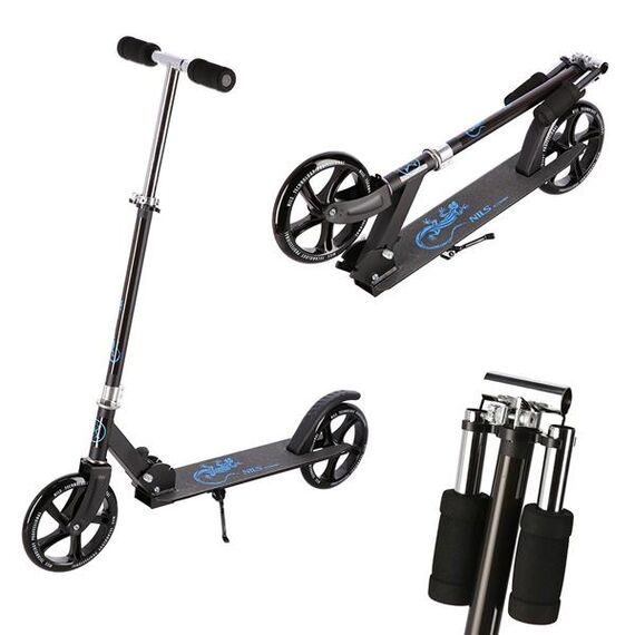 NILS EXTREME HM603 Blue Hulajnoga Extreme czarna, Kolor: czarny, 2 zdjęcie