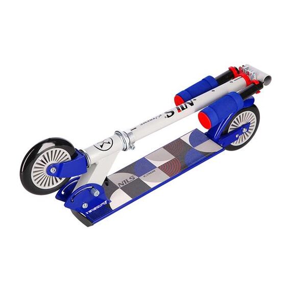 HD026 Grey-Dark Blue Hulajnoga NILS EXTREME, 7 zdjęcie