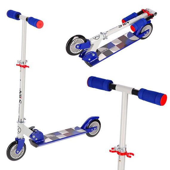 HD026 Grey-Dark Blue Hulajnoga NILS EXTREME, 2 zdjęcie