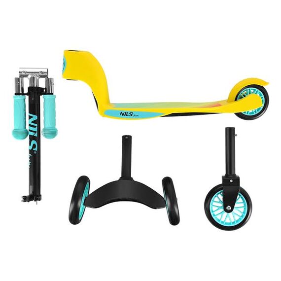NILS FUN 2W1 Lime Hulajnoga dziecięca Fun, 3 zdjęcie
