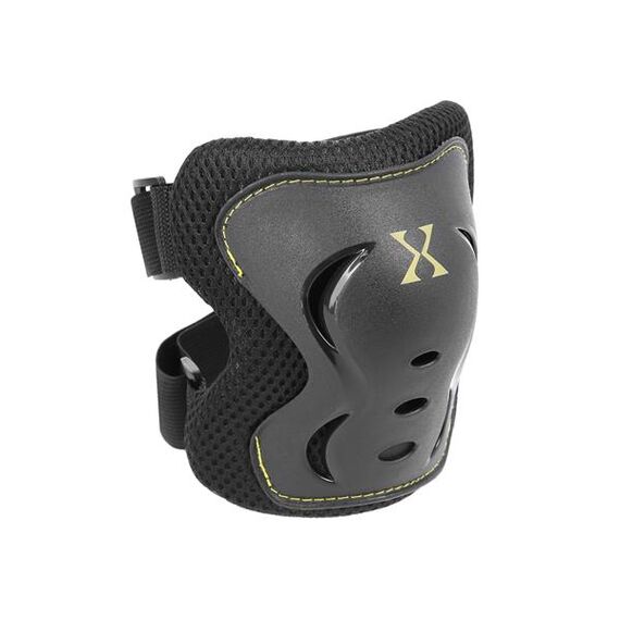 NILS EXTREME zestaw ochraniaczy na rolki deskorolkę H320 czarne/żółte, Kolor: żółty, Rozmiar: XL, 3 zdjęcie