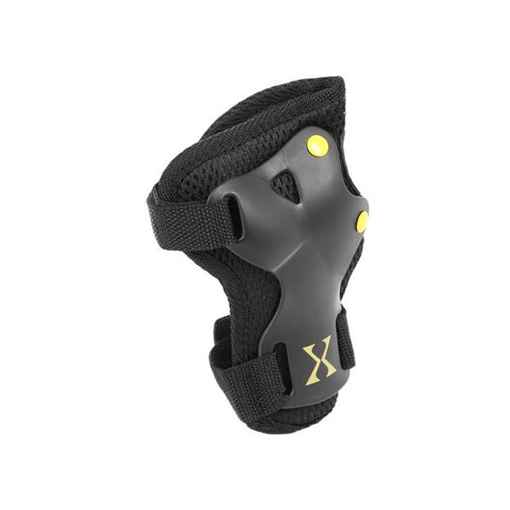 NILS EXTREME zestaw ochraniaczy na rolki deskorolkę H320 czarne/żółte, Kolor: żółty, Rozmiar: XL, 5 zdjęcie