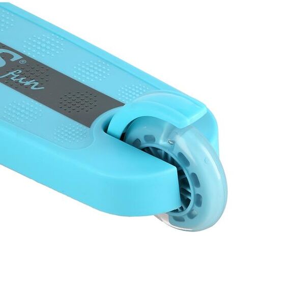 NILS FUN Turquoise Hulajnoga dziecięca Fun wysokość 81 cm, LED kółka i podest, 8 zdjęcie