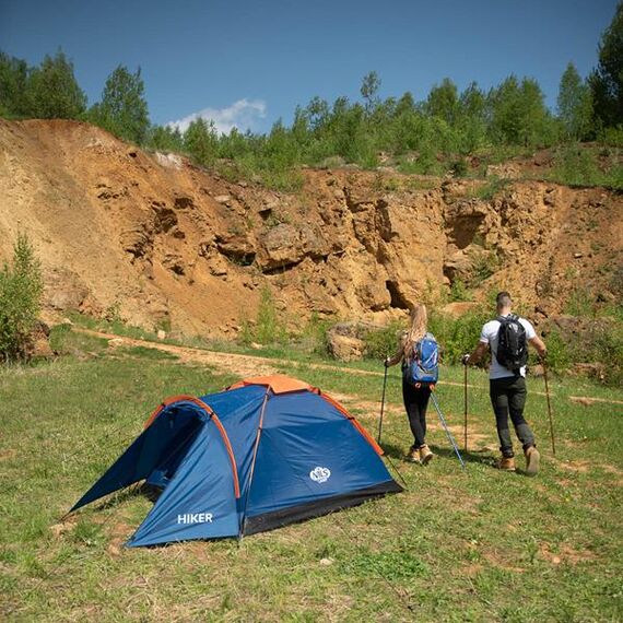 NILS Blue Kije Nordic Walking z regulacją wysokości od 87 do 135 cm niebieskie, 7 zdjęcie