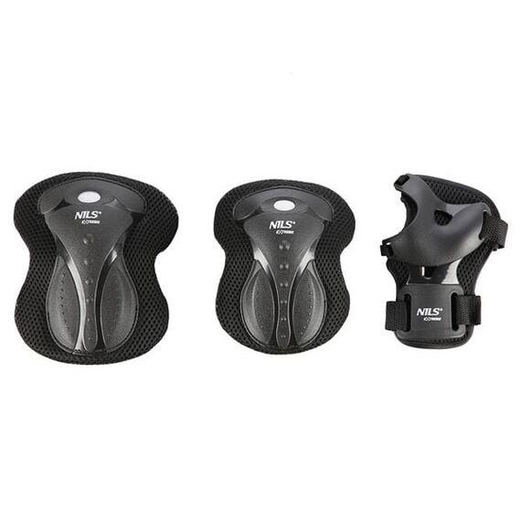 NILS EXTREME Czarne M Zestaw Ochraniaczy Extreme