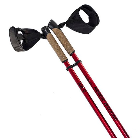 NILS Kije Nordic Walking z regulacją wysokości od 86 do 140 cm czerwone, 2 zdjęcie