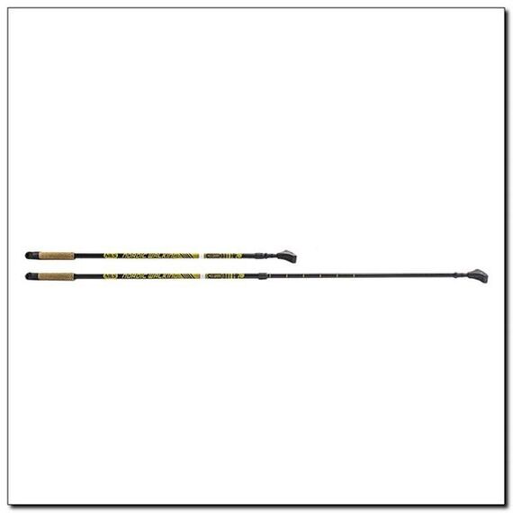 NILS Kije Nordic Walking aluminiowe z regulacją wysokości od 82 do 140 cm czarne, 2 zdjęcie