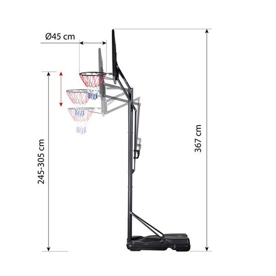 NILS ZDK020 Kosz Do Koszykówki, 3 zdjęcie