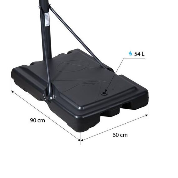 NILS ZDK321 Kosz Do Koszykówki 2,12 - 3,67 m, 5 zdjęcie