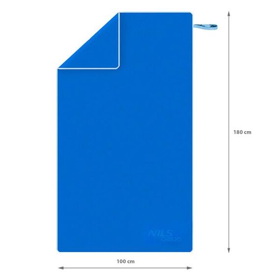 NAR12 Ręcznik Z Mikrofibry 180X100 cm NILS AQUA, Kolor: niebieski, Rozmiar: 180 x 100 cm, 10 zdjęcie