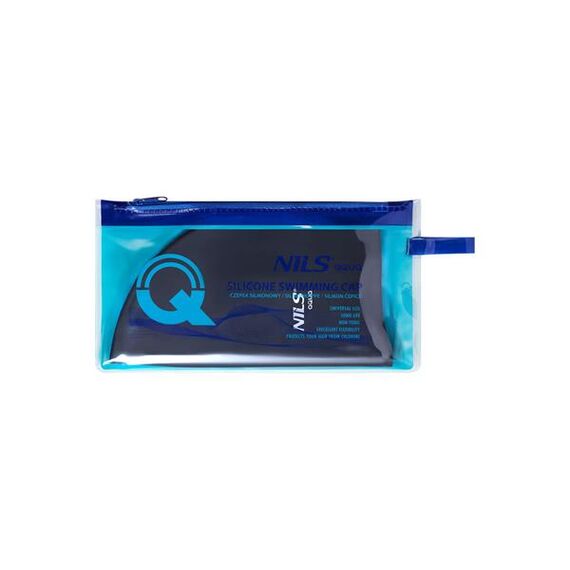 Czepek Silikonowy Jednokolorowy NQC NILS AQUA czarny, Kolor: czarny, 3 zdjęcie