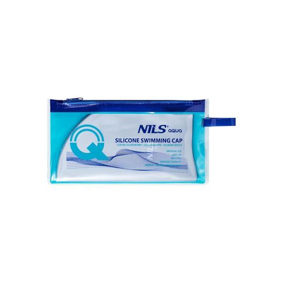 Czepek Silikonowy Jednokolorowy NQC NILS AQUA jasnoszary, Kolor: jasnoszary, 3 zdjęcie